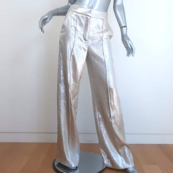 Veronica Beard Metallic Suit Silver Size 4 Jagger Jacket & Millicent Pants NEW - Picture 7 of 13